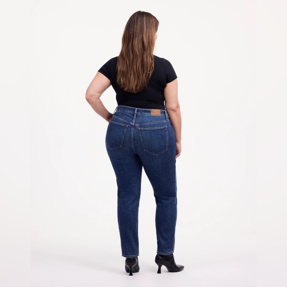 Madewell Plus Curvy Mid-Rise Stovepipe Jeans in Deming Wash Size 18W - Picture 2 of 7